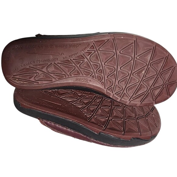 Earth Shoe Exer-Clog Leather Merlot Size 7B - Picture 5 of 7
